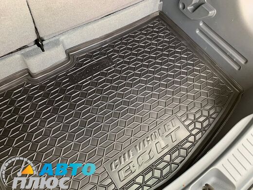 Автомобильный коврик в багажник Chevrolet Bolt EV 2016- нижняя полка (Avto-Gumm)