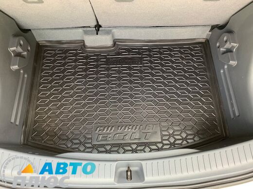Автомобильный коврик в багажник Chevrolet Bolt EV 2016- нижняя полка (Avto-Gumm)