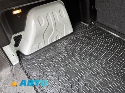 Автомобильный коврик в багажник Fiat Doblo 2010- 5-7 мест длин. база (AVTO-Gumm)