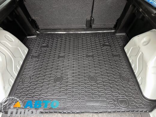 Автомобильный коврик в багажник Fiat Doblo 2010- 5-7 мест длин. база (AVTO-Gumm)
