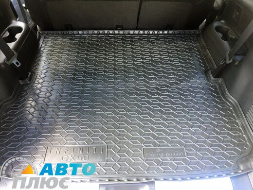 Автомобильный коврик в багажник Infiniti JX/QX60 2012- 7 мест (Avto-Gumm)