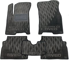 Композитные коврики в салон Chevrolet Aveo 2003-2012 (V) серые AVTO-Tex