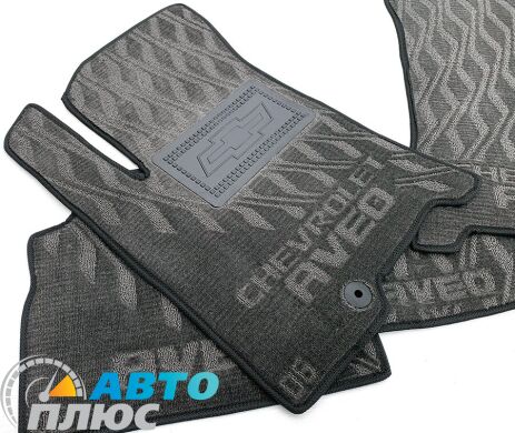 Композитные коврики в салон Chevrolet Aveo 2003-2012 (V) серые AVTO-Tex