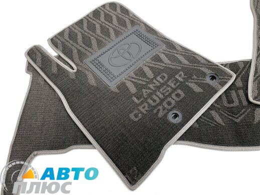 Композитные коврики в салон Toyota Land Cruiser 200 2012- (V) серые AVTO-Tex