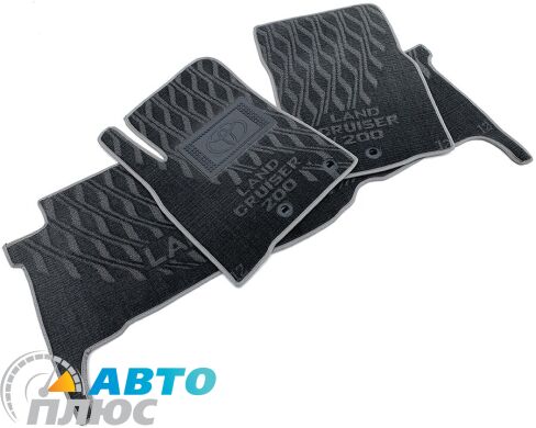 Композитные коврики в салон Toyota Land Cruiser 200 2012- (V) серые AVTO-Tex