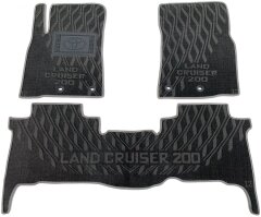 Композитные коврики в салон Toyota Land Cruiser 200 2012- (V) серые AVTO-Tex