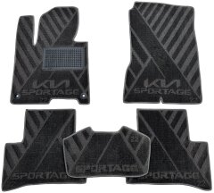 Композитные коврики в салон Kia Sportage 5 2022- (X) серые AVTO-Tex