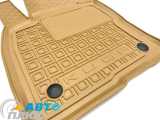 Автомобильные коврики в салон Ford Kuga 3 2020- бежевые (AVTO-Gumm)