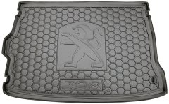 Автомобильный коврик в багажник Peugeot 308 2014- Hatchback (Avto-Gumm)