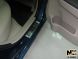 Накладки на пороги Hyundai Accent 2006-2010 (Premium)
