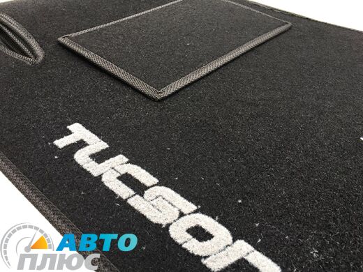 Коврики в салон текстильные Hyundai Tucson 2004- черные Стандарт
