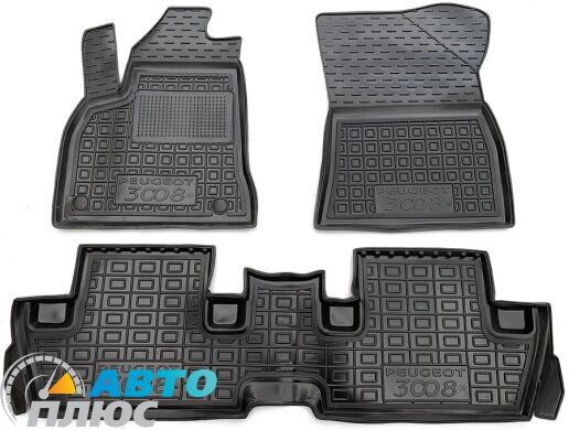 Автомобильные коврики в салон Peugeot 3008 2010-2016 (Avto-Gumm)