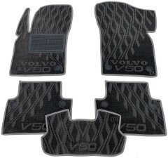 Композитные коврики в салон Volvo V50 2004- (V) серые AVTO-Tex