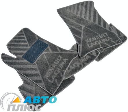 Композитные коврики в салон Renault Laguna 2 2001- (X) серые AVTO-Tex