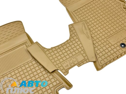Автомобильные коврики в салон Hyundai H1 2007- 1+2 передние бежевые (AVTO-Gumm)