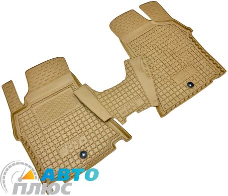 Автомобильные коврики в салон Hyundai H1 2007- 1+2 передние бежевые (AVTO-Gumm)