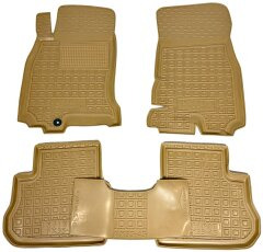 Автомобильные коврики в салон Infiniti FX 2003-2008 бежевые (AVTO-Gumm)