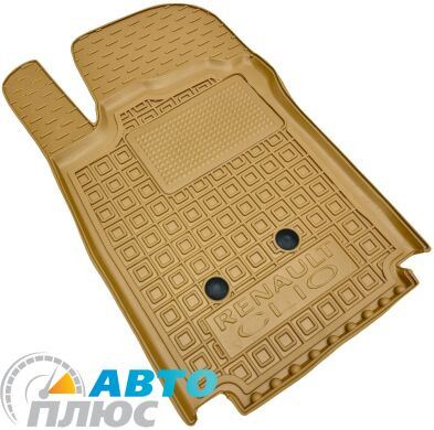 Автомобильные коврики в салон Renault Clio 3 2005- 3 двери бежевые (AVTO-Gumm)