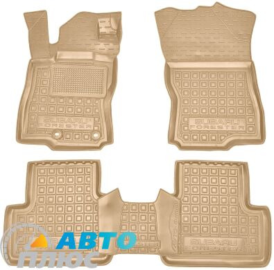 Автомобильные коврики в салон Subaru Forester 6 2025- бежевые (AVTO-Gumm)