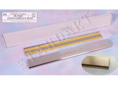 Накладки на пороги автомобиля Toyota Corolla 2007-2013 (Standart)