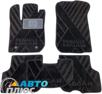 Композитные коврики в салон Renault Logan 2013- (X) AVTO-Tex