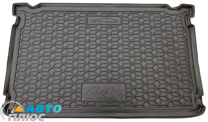 Автомобильный коврик в багажник Hyundai Getz 2002- (AVTO-Gumm)