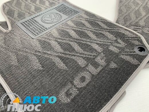 Композитные коврики в салон Volkswagen Golf 4 1998-2003 (V) серые AVTO-Tex