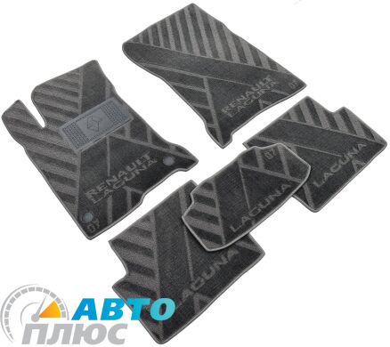 Композитные коврики в салон Renault Laguna 3 2007- (X) серые AVTO-Tex