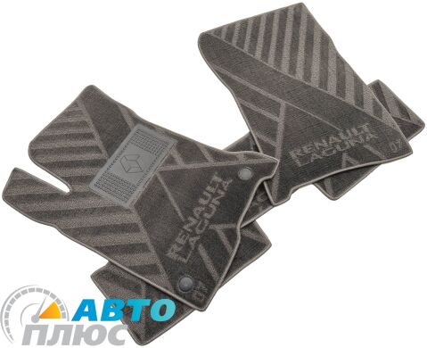 Композитные коврики в салон Renault Laguna 3 2007- (X) серые AVTO-Tex