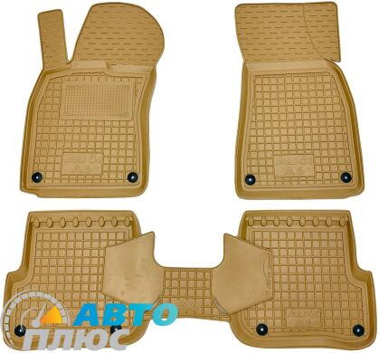 Автомобильные коврики в салон Audi A6 (C6) 2005-2011 бежевые (AVTO-Gumm)