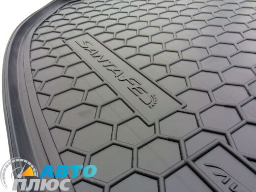 Автомобильный коврик в багажник Hyundai Santa Fe (DM) 2012- 5 мест (Avto-Gumm)