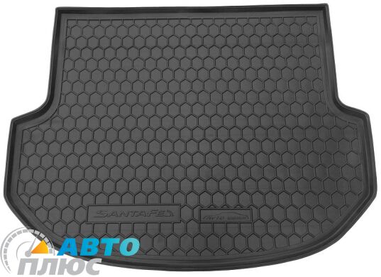 Автомобильный коврик в багажник Hyundai Santa Fe (DM) 2012- 5 мест (Avto-Gumm)