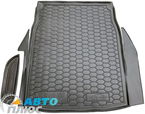 Автомобильный коврик в багажник BMW 5 (E60) 2003-2010 Sedan (Avto-Gumm)