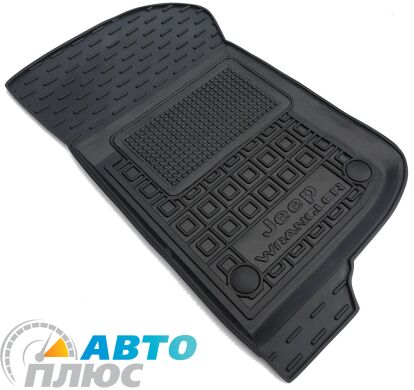 Водительский коврик в салон Jeep Wrangler 2018- 2/4 двери (AVTO-Gumm)