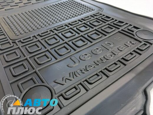 Водительский коврик в салон Jeep Wrangler 2018- 2/4 двери (AVTO-Gumm)