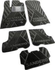 Композитные коврики в салон Renault Sandero 2013- (X) AVTO-Tex