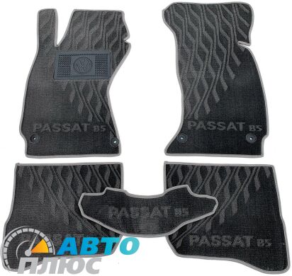 Композитные коврики в салон Volkswagen Passat B5 1996-2005 (V) серые AVTO-Tex