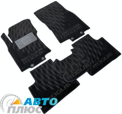 Композитні килимки в салон Nissan Rogue 2013- (V) чорні AVTO-Tex