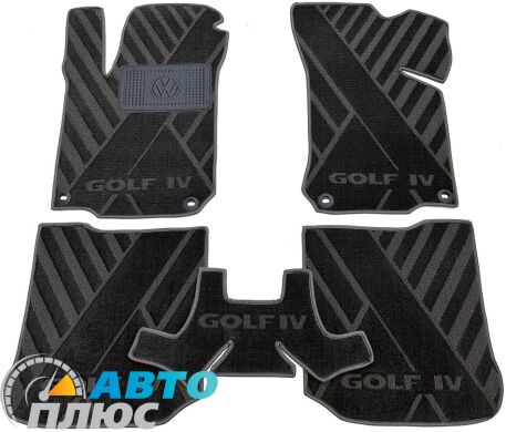 Композитные коврики в салон Volkswagen Golf 4 1998-2003 (X) серые AVTO-Tex
