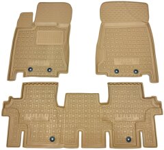 Автомобильные коврики в салон Infiniti JX/QX60 2012- 5 мест бежевые (AVTO-Gumm)