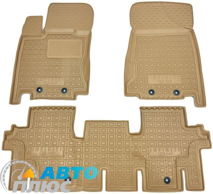 Автомобильные коврики в салон Infiniti JX/QX60 2012- 5 мест бежевые (AVTO-Gumm)