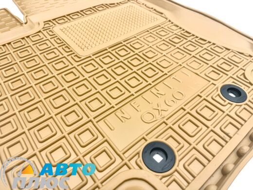Автомобильные коврики в салон Infiniti JX/QX60 2012- 5 мест бежевые (AVTO-Gumm)