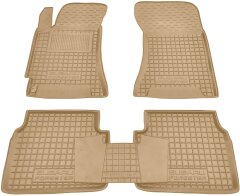 Автомобильные коврики в салон Subaru Forester 2 2002-2008 бежевые (AVTO-Gumm)