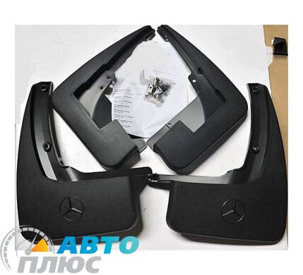 Комплект брызговиков Mercedes GL (X164) 2006-2012 с порогами (AVTM)