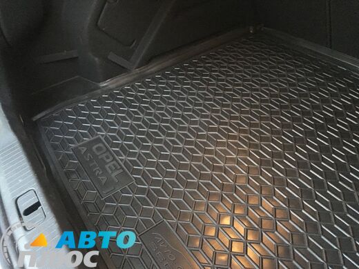 Автомобильный коврик в багажник Opel Astra J 2009- Sedan (Avto-Gumm)