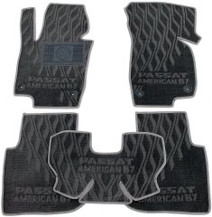 Композитные коврики в салон Volkswagen Passat B7 2011- USA (V) серые AVTO-Tex