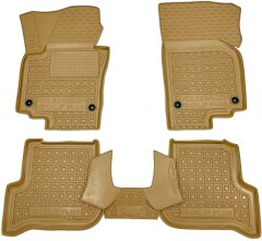 Автомобильные коврики в салон Volkswagen Golf Plus 2004- бежевые (AVTO-Gumm)