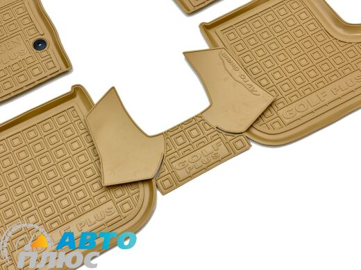 Автомобильные коврики в салон Volkswagen Golf Plus 2004- бежевые (AVTO-Gumm)