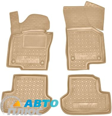 Автомобильные коврики в салон Volkswagen Beetle 2011-2019 бежевые (AVTO-Gumm)