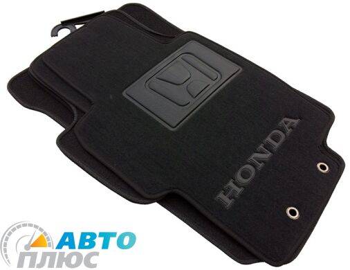 Фото ковриков в салон для автомобиля Honda Accord 2003-2007 черные бизнес Avtoplus.com.ua